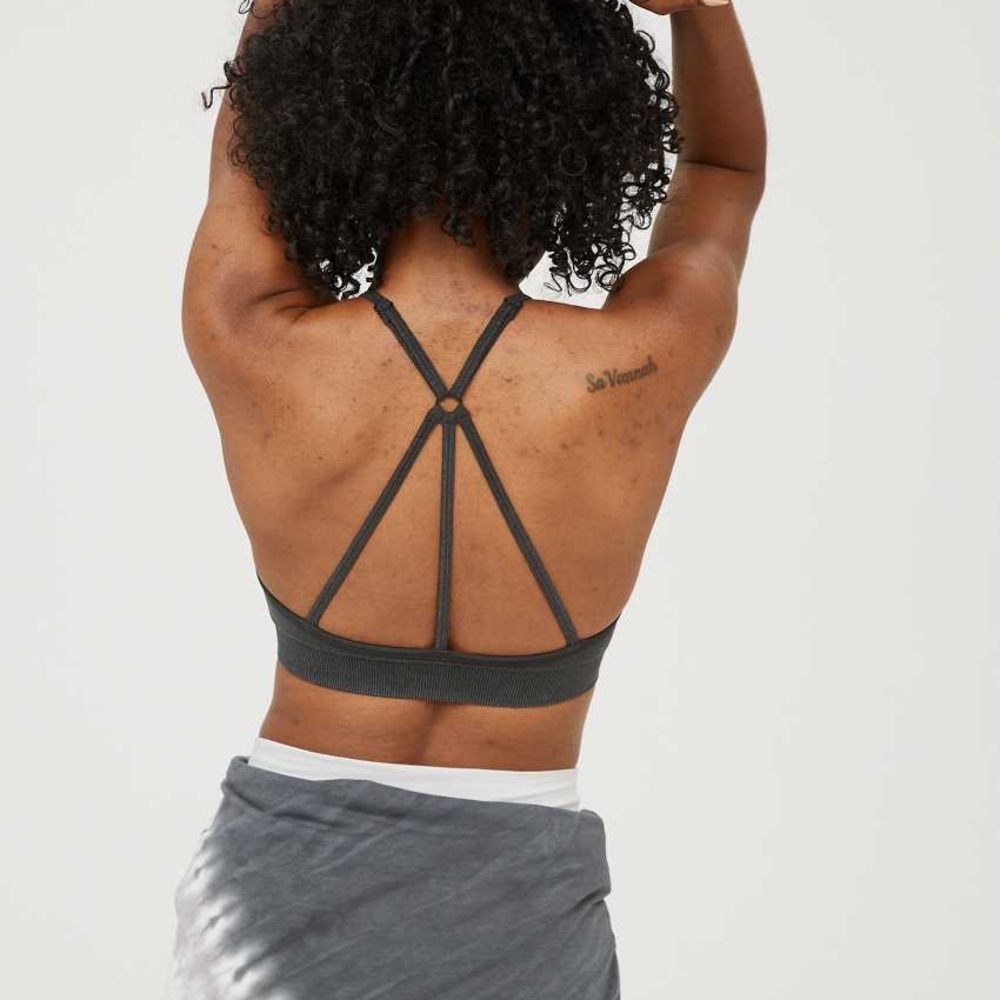 Black Aerie medium sports bra no pad